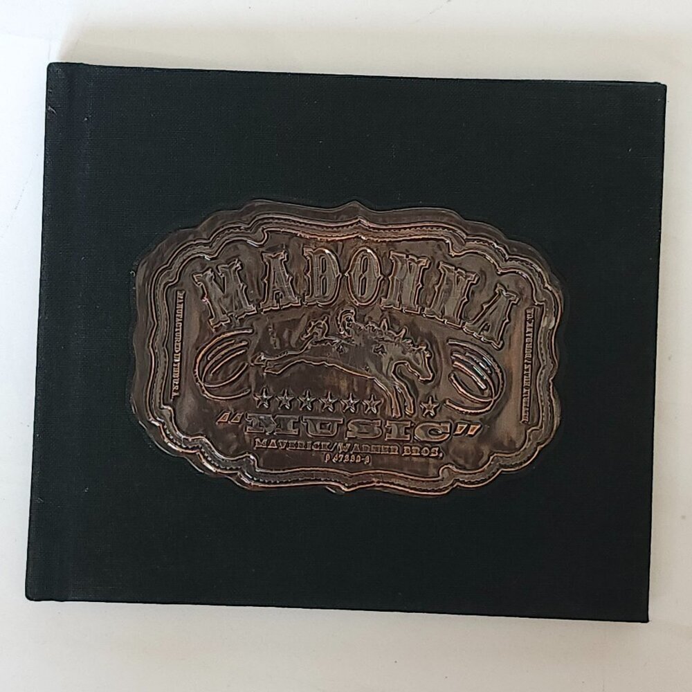 Madonna Music Limited Edition Black Hessian CD Preowned